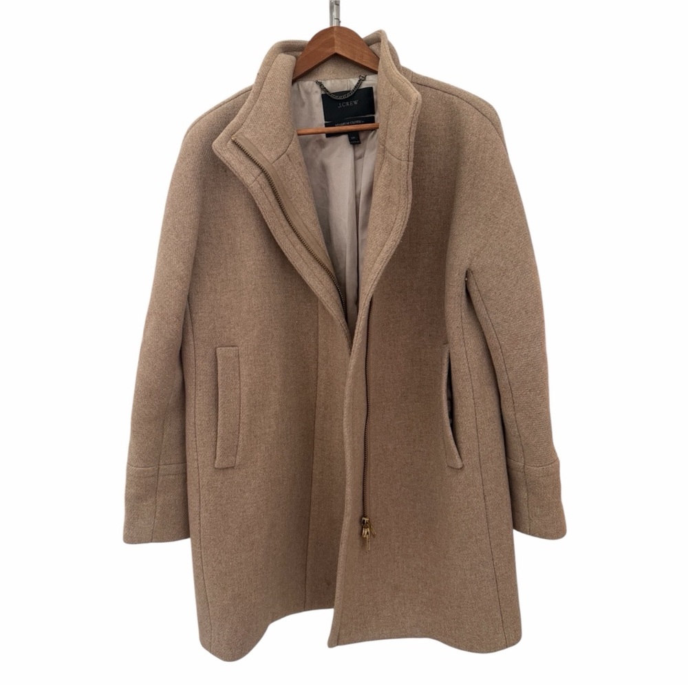 J. Crew Stadium Cloth by Nello Gori Wool Cocoon Coat Size 12 Petite